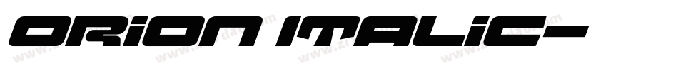 Orion Italic字体转换